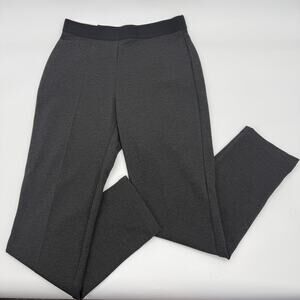 New UNIQLO Ponte Knit Slim Leg Pant Size S Grey Pull On Tapered Stretch Casual